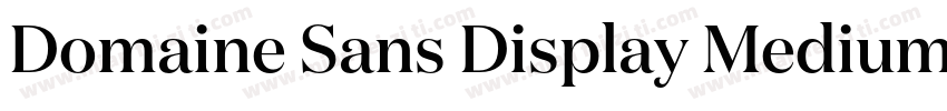 Domaine Sans Display Medium字体转换